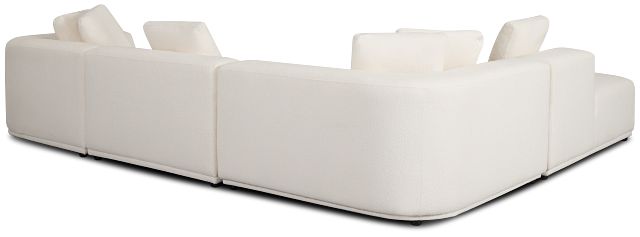Catalina White Fabric Medium Right Chaise Sectional