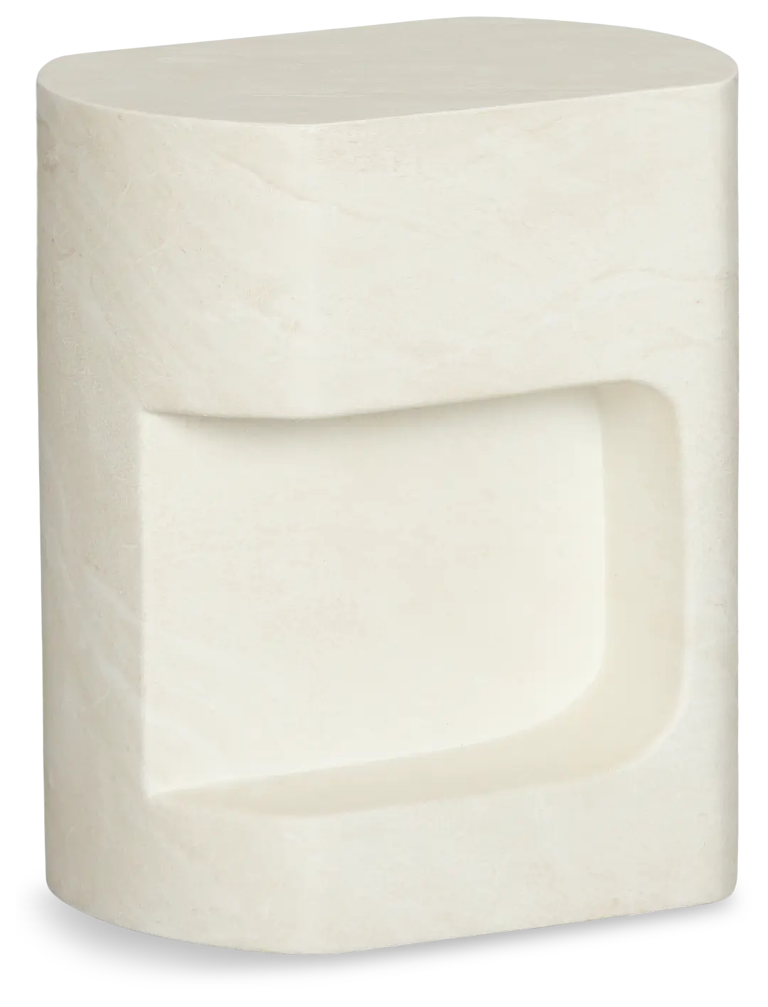 Layla White Curved End Table Layla White Curved End Table