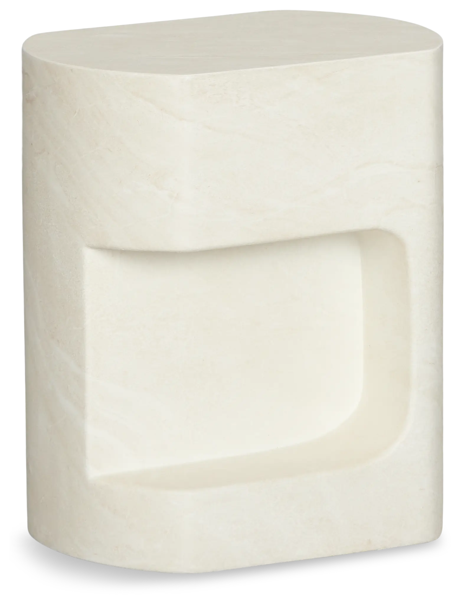 Layla White Curved End Table Layla White Curved End Table