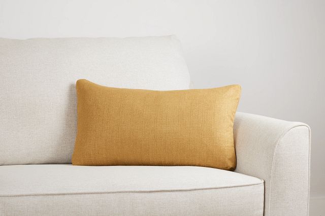 Zeke Yellow Lumbar Accent Pillow