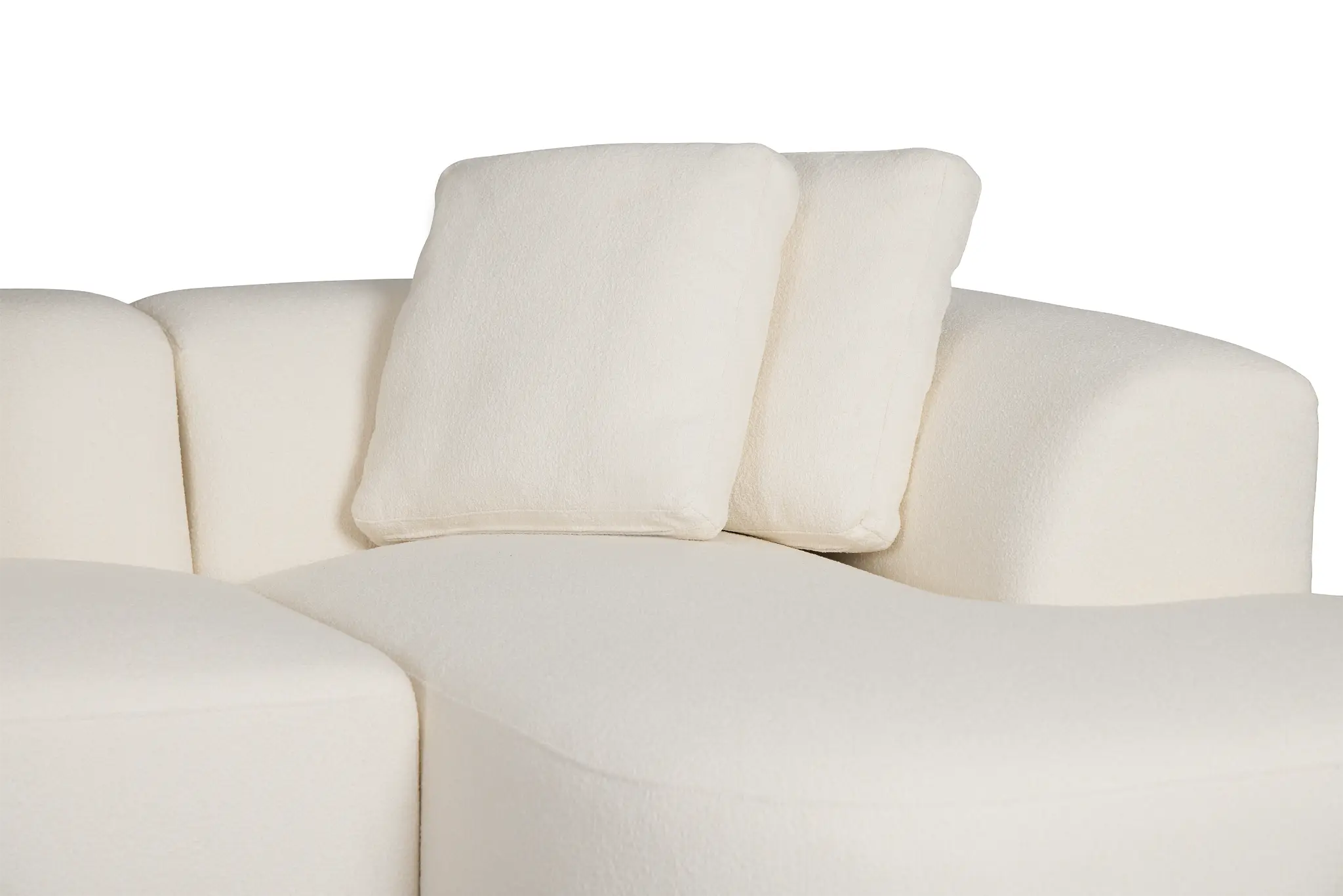 Catalina White Fabric Small Right Chaise Sectional Catalina White Fabric Small Right Chaise Sectional