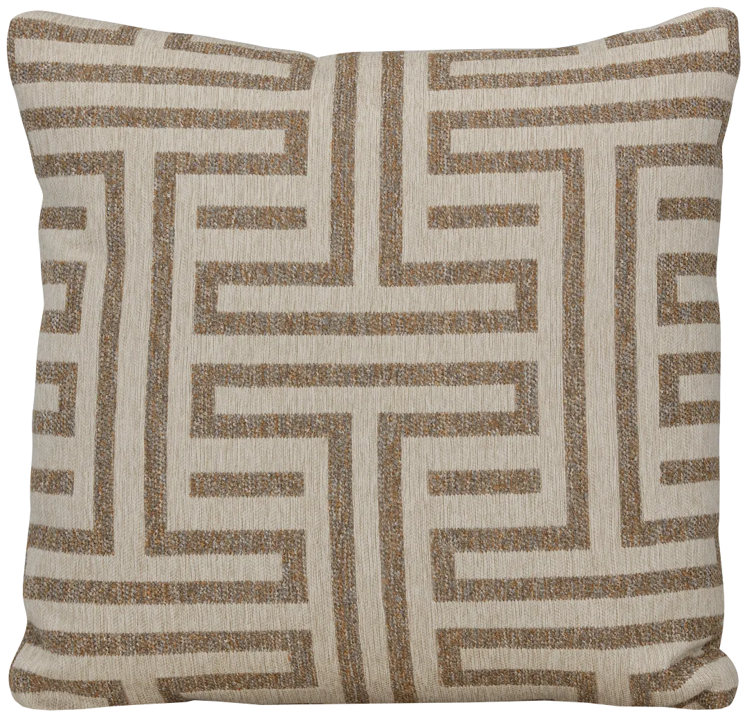 Doric Beige 20" Accent Pillow