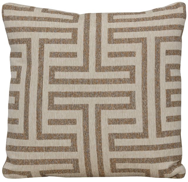 Doric Beige 20" Accent Pillow