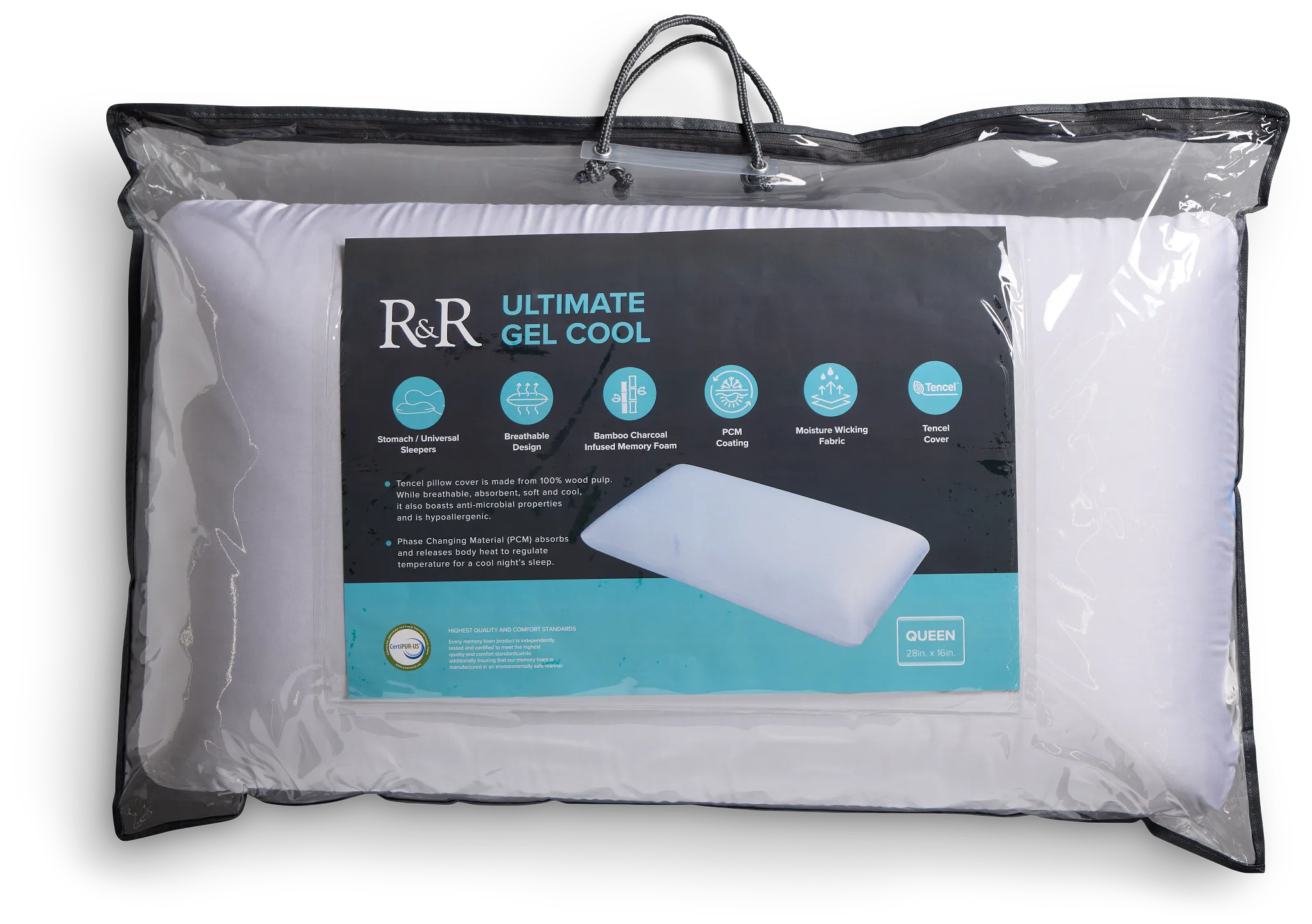 Rest & Renew Ultra Gel Stomach Sleeper Pillow
