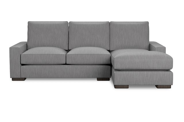 Edgewater Revenue Gray Right Chaise Sectional