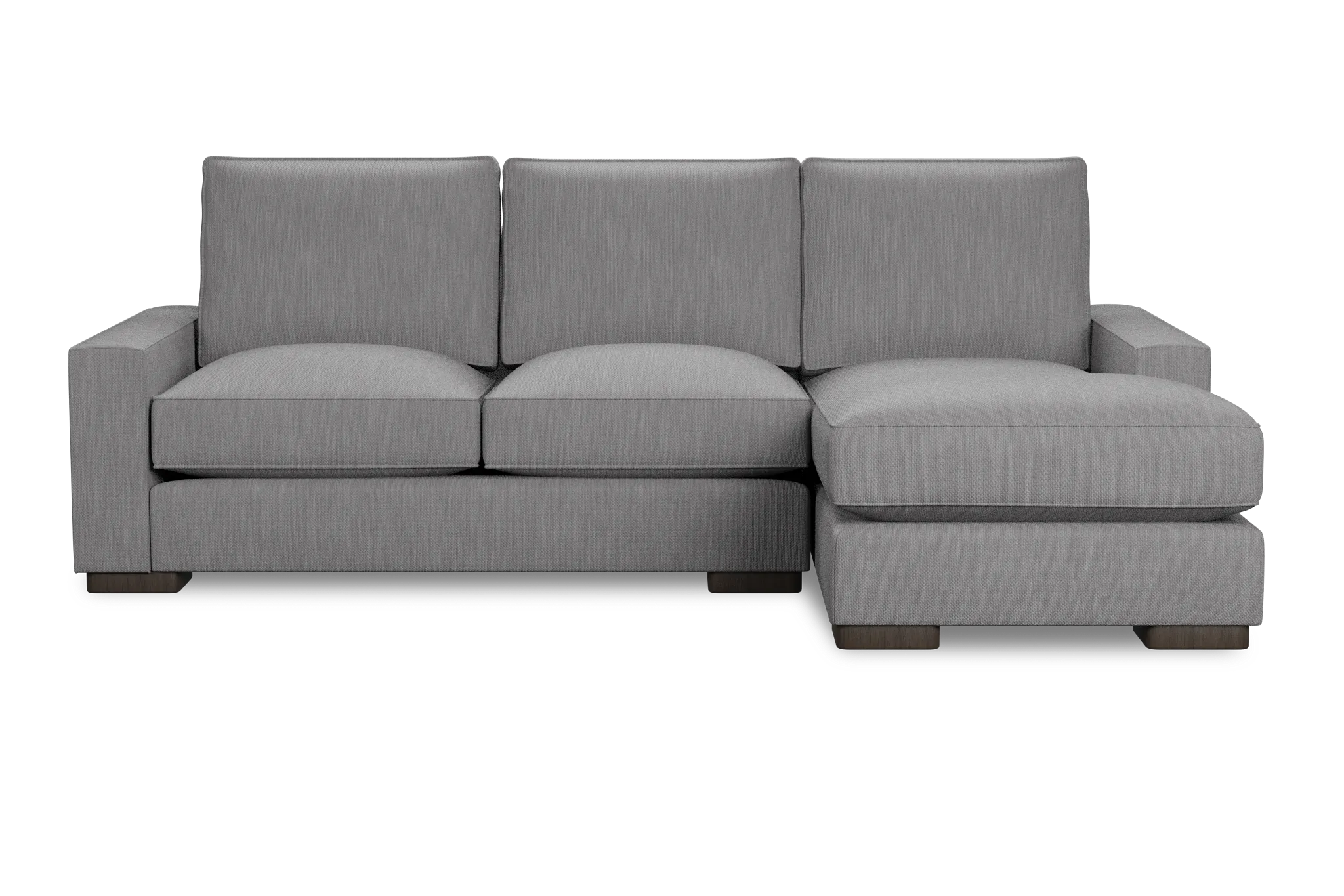 Edgewater Revenue Gray Right Chaise Sectional