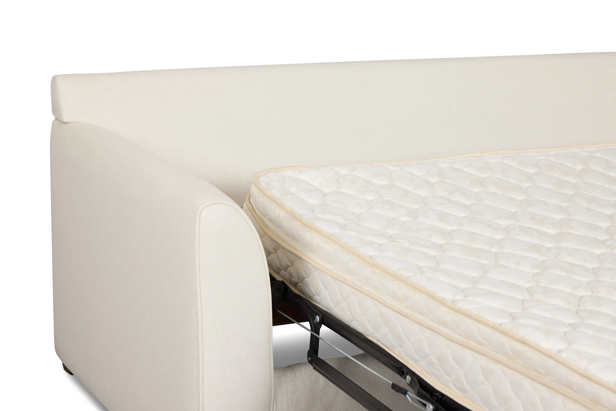 Tate Light Beige Fabric Innerspring Sleeper