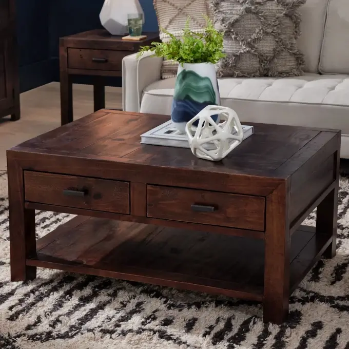 Dark Tone Rectangular Coffee Table