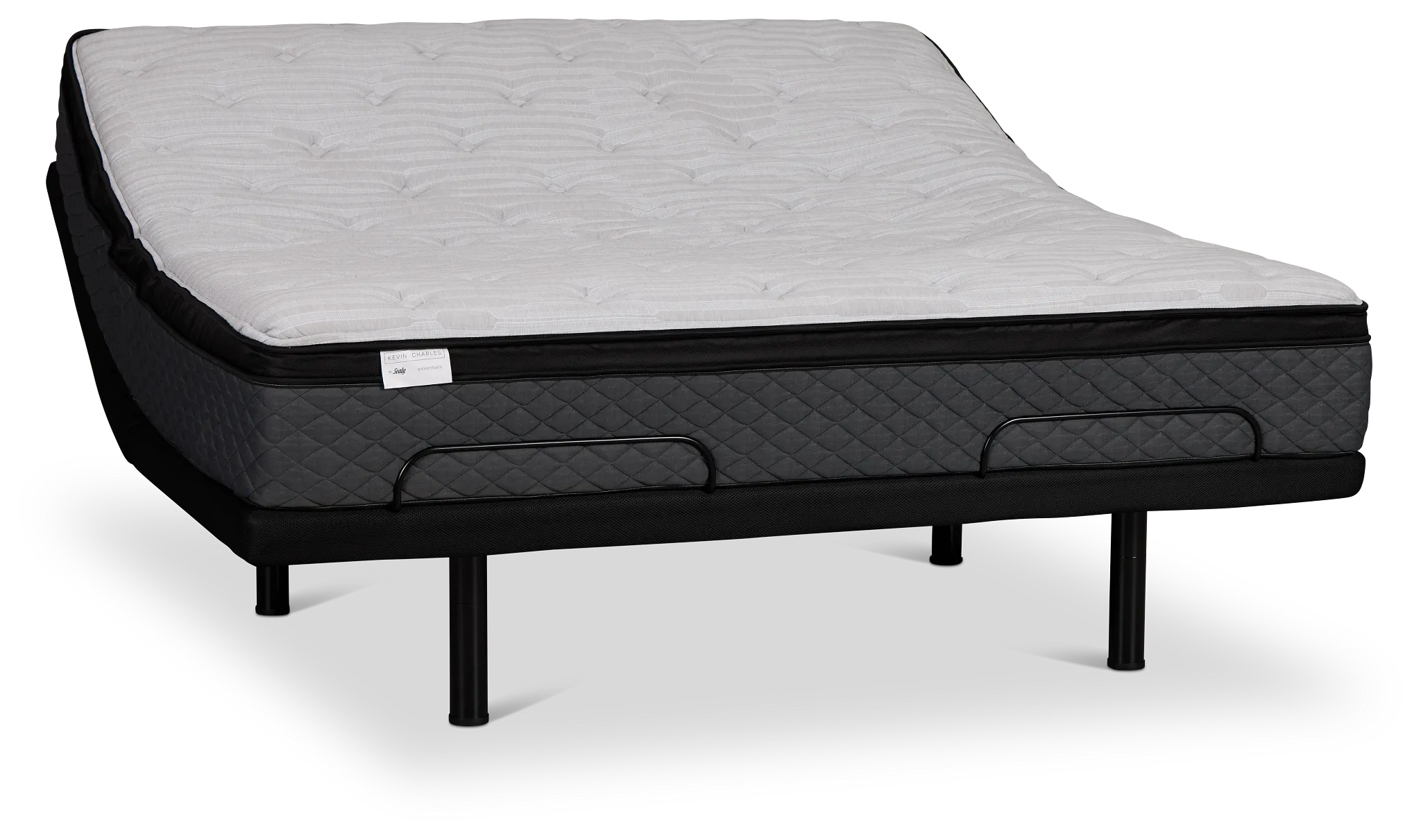 Kevin Charles By Sealy Essential Medium Deluxe Adjustable Mattress Set