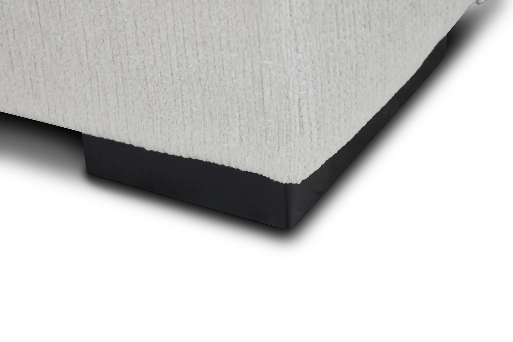 Blakely White Fabric Small Right Bumper Sectional Blakely White Fabric Small Right Bumper Sectional