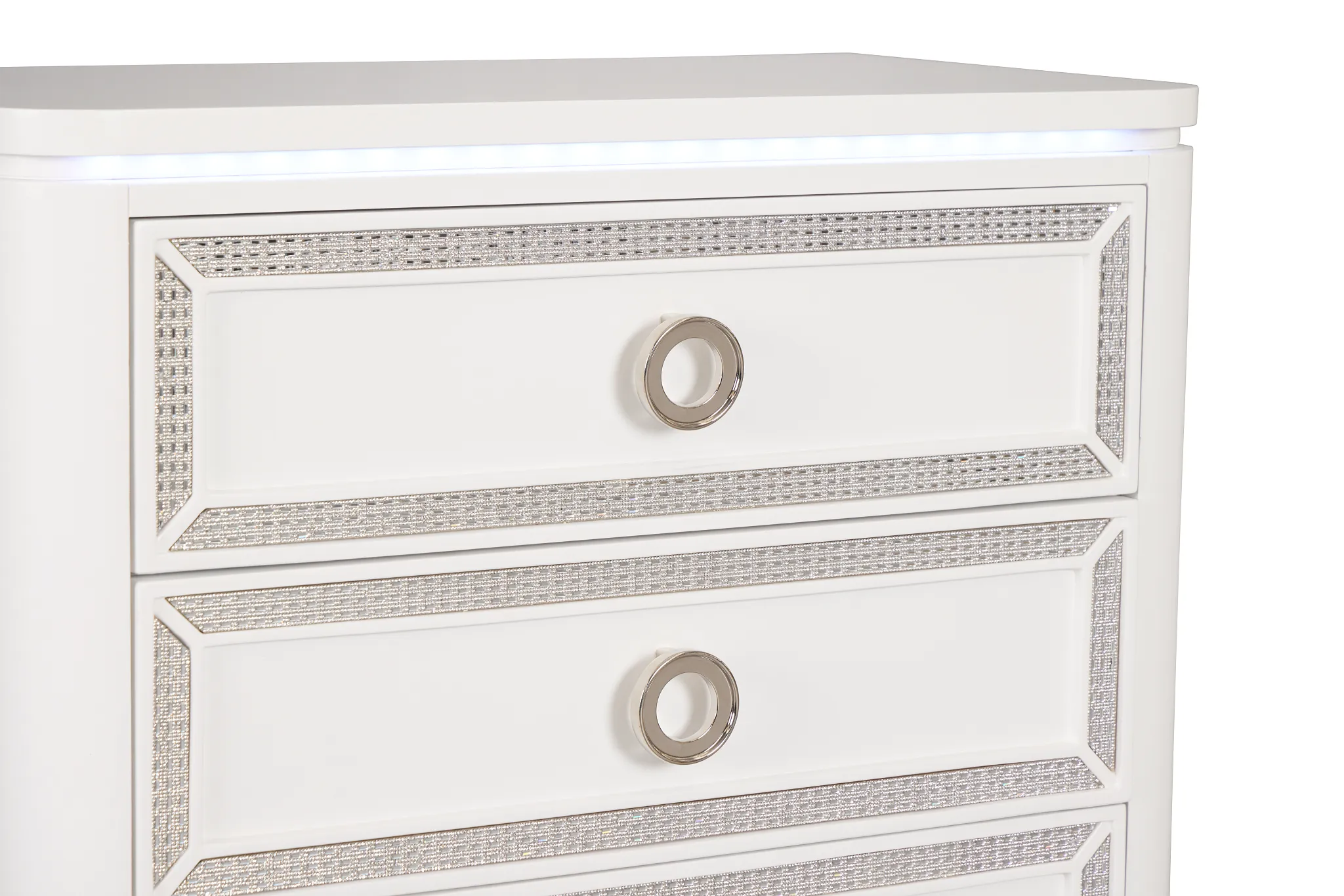 Milan White Youth Drawer Chest