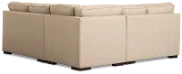 Sinclair Brown Fabric Small Two-arm Sectional