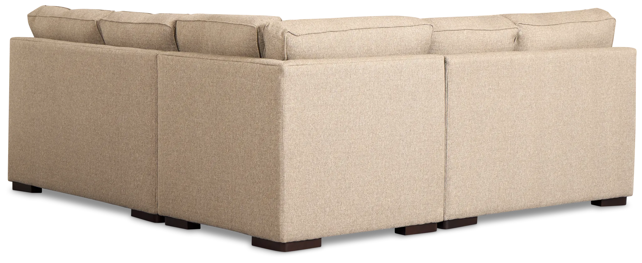 Sinclair Brown Fabric Small Two-arm Sectional