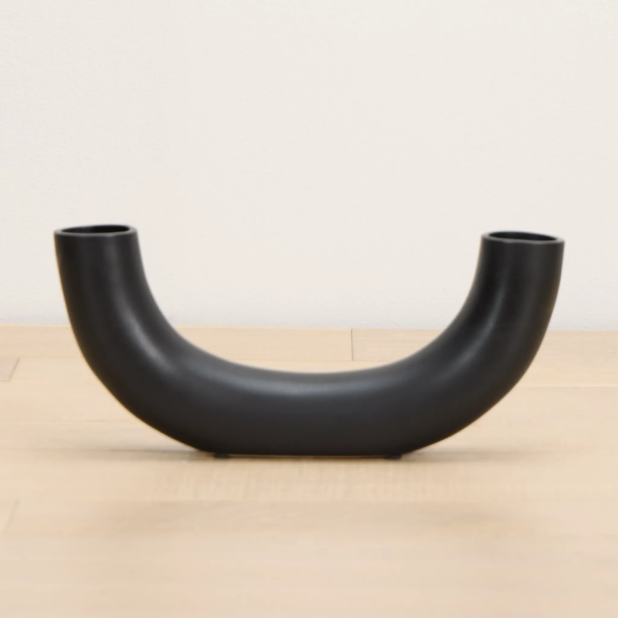 Cresent Black Vase