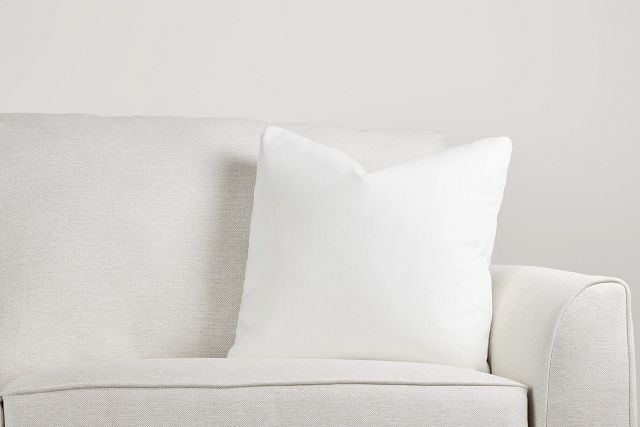 Reign White 20" Accent Pillow
