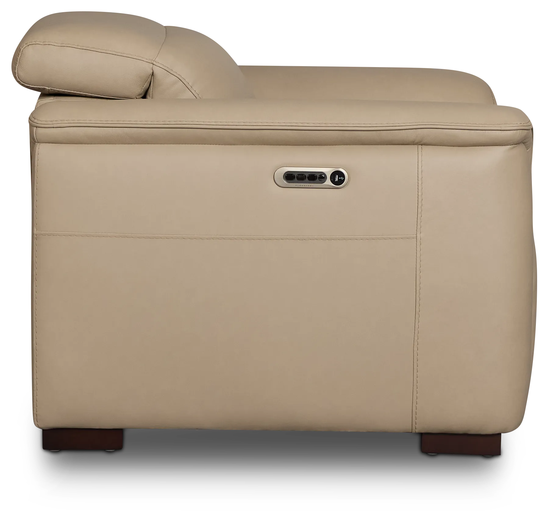 Flexsteel Brodie Taupe Lthr/vinyl Power Recliner