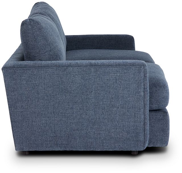 Noah Blue Fabric Loveseat