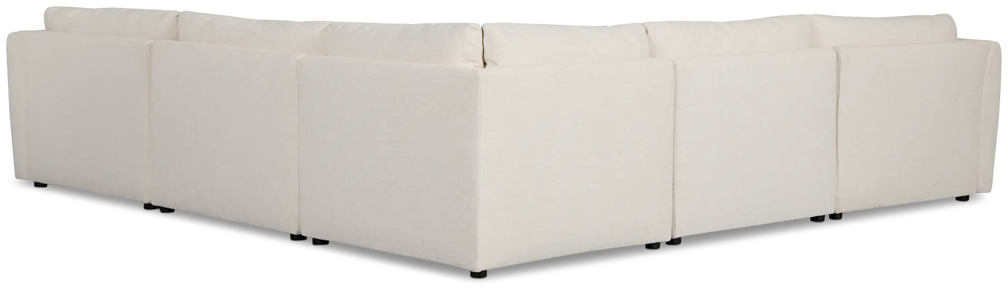 Serena White Fabric 6-piece Modular Sectional Serena White Fabric 6-piece Modular Sectional