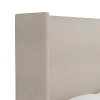 Captiva Linen Beige 60" Upholstered Shelter Bed