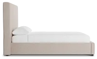 Grayton Elite Light Taupe 54" Upholstered Platform Bed