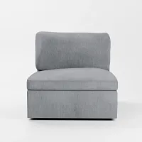 Destin Revenue Gray Fabric Swivel Chair