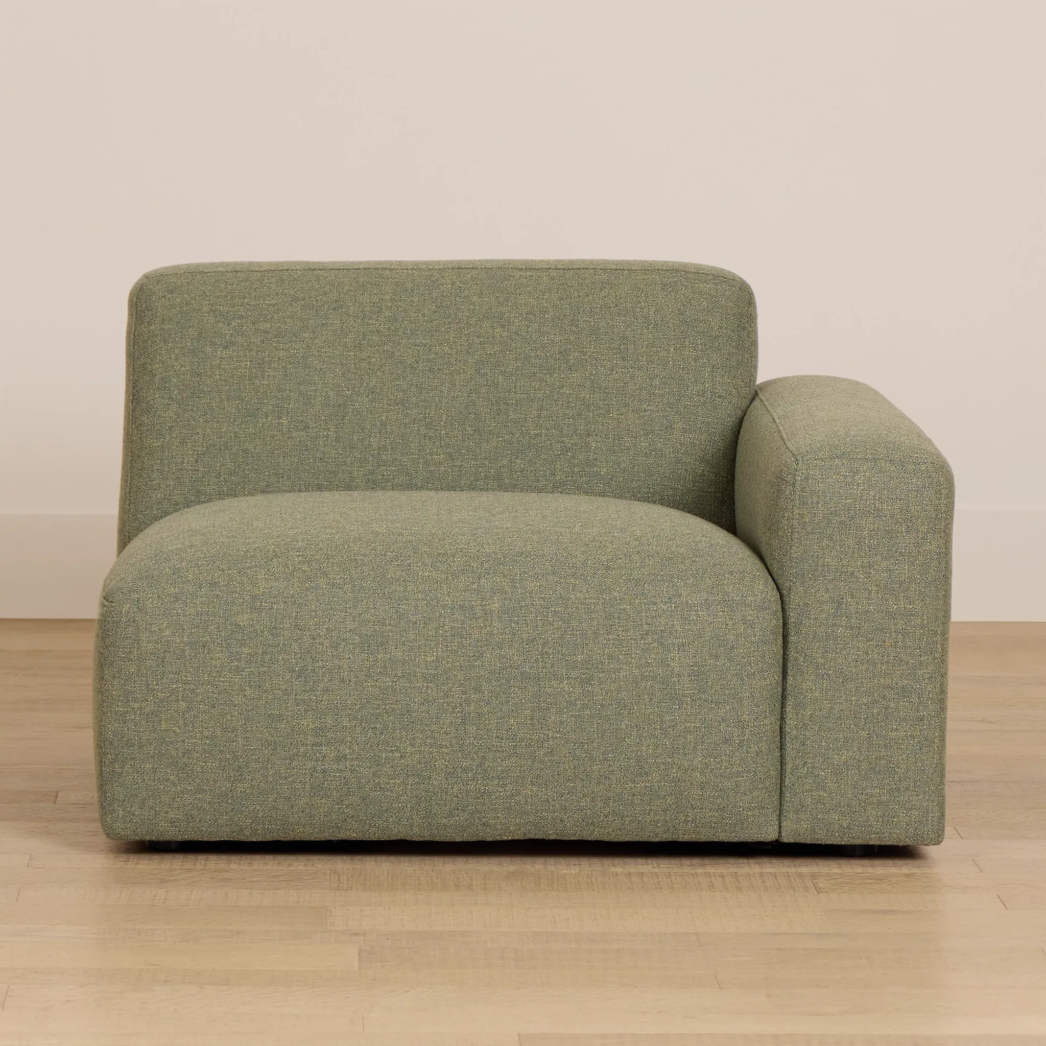 Baylor Green Fabric Right Chair