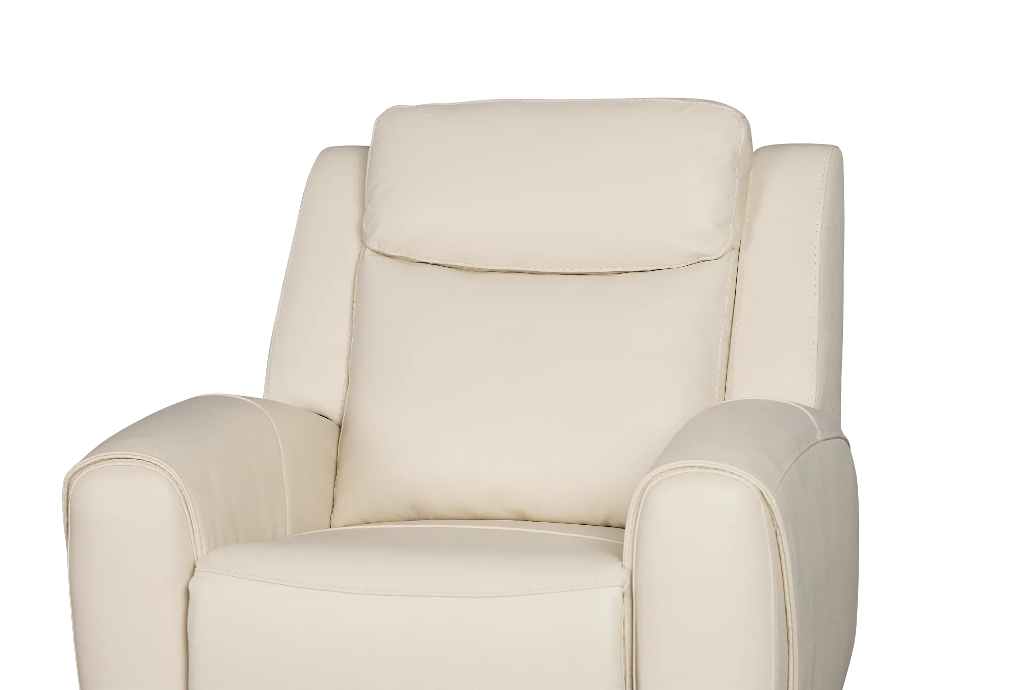 Walker Ivory Lthr/vinyl Recliner