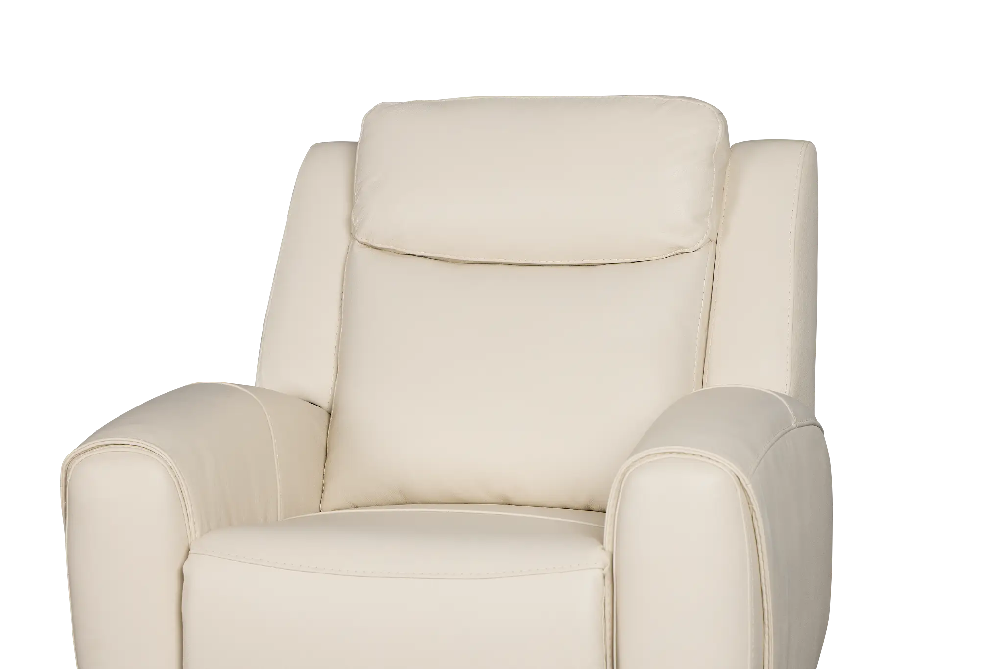 Walker Ivory Lthr/vinyl Recliner Walker Ivory Lthr/vinyl Recliner