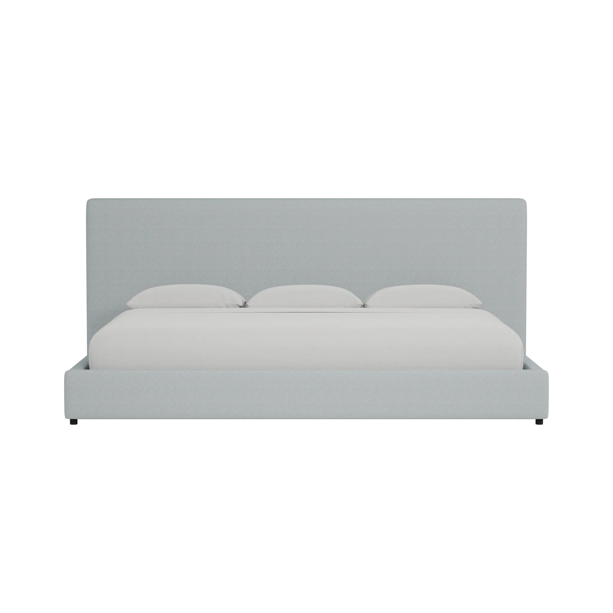 Grayton Natural Beauty Light Blue 54" Upholstered Platform Bed