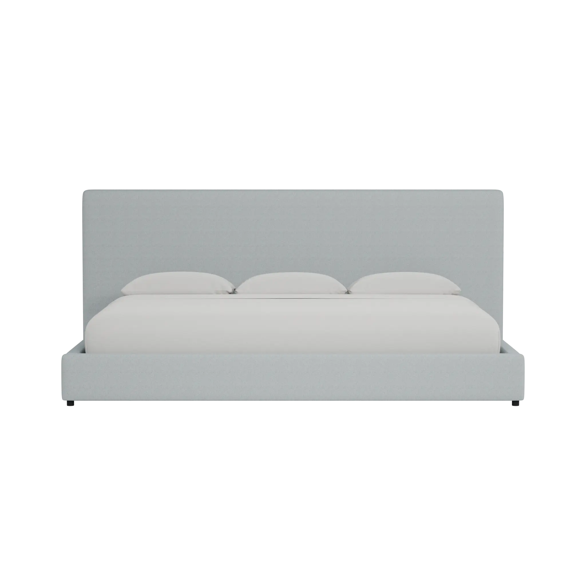 Grayton Natural Beauty Light Blue 54" Upholstered Platform Bed Grayton Natural Beauty Light Blue 54" Upholstered Platform Bed