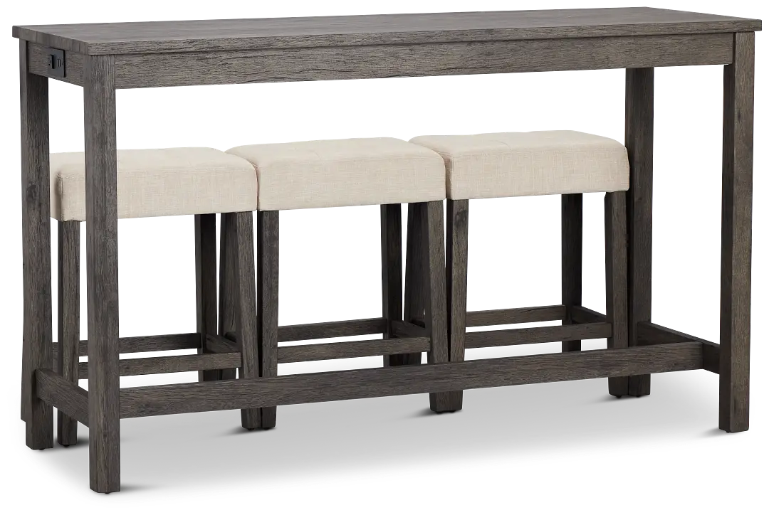 Robin Gray High Table & 3 Barstools Robin Gray High Table & 3 Barstools