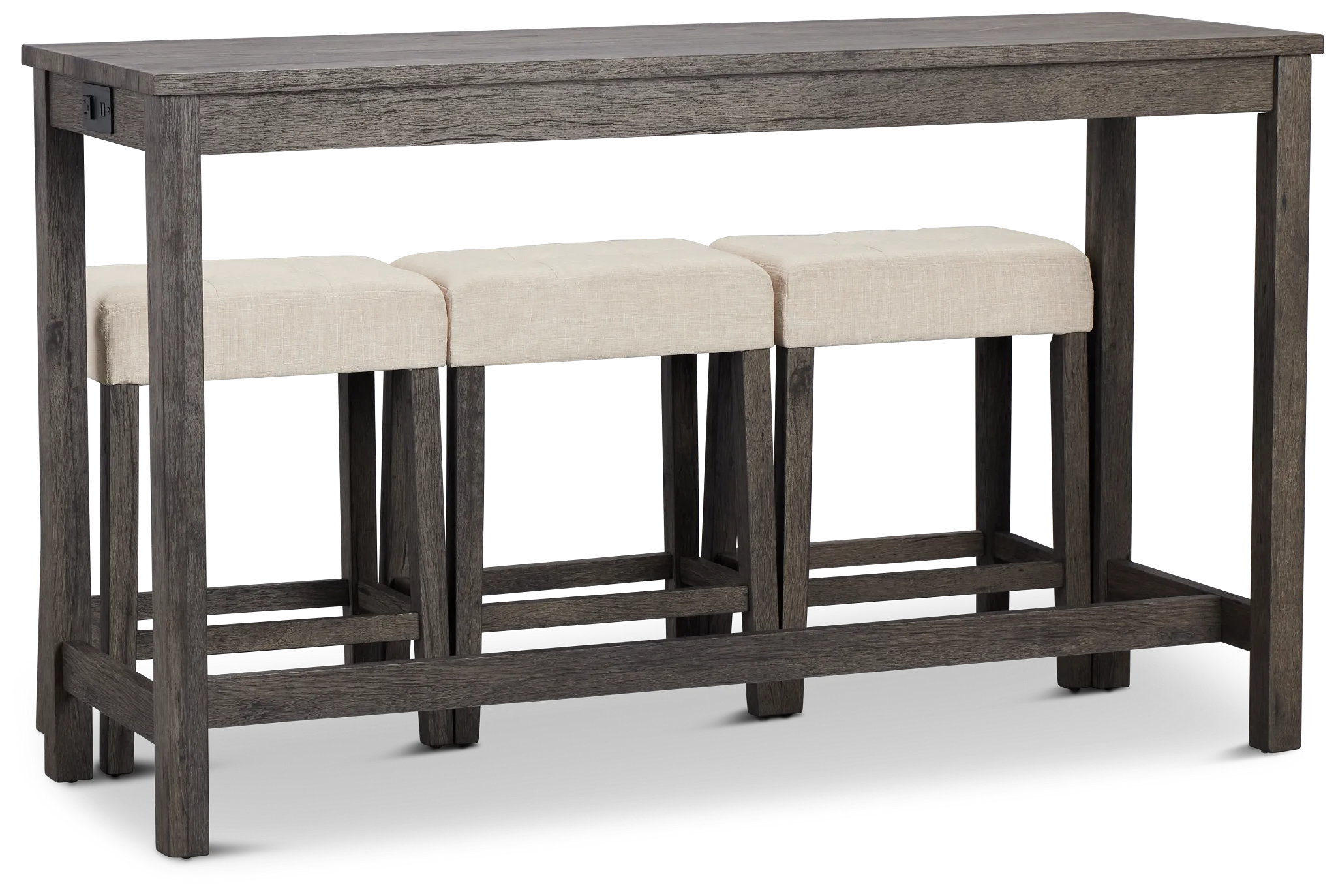 Robin Gray High Table &amp; 3 Barstools