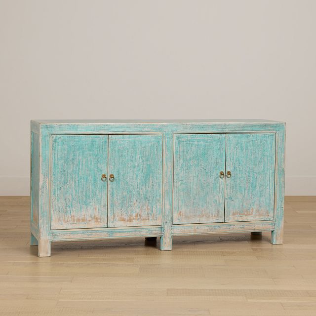 Arrow Teal Four-door Cabinet