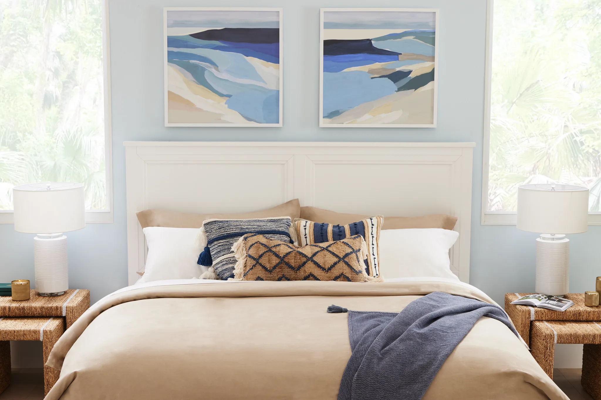 Nantucket White Panel Bed