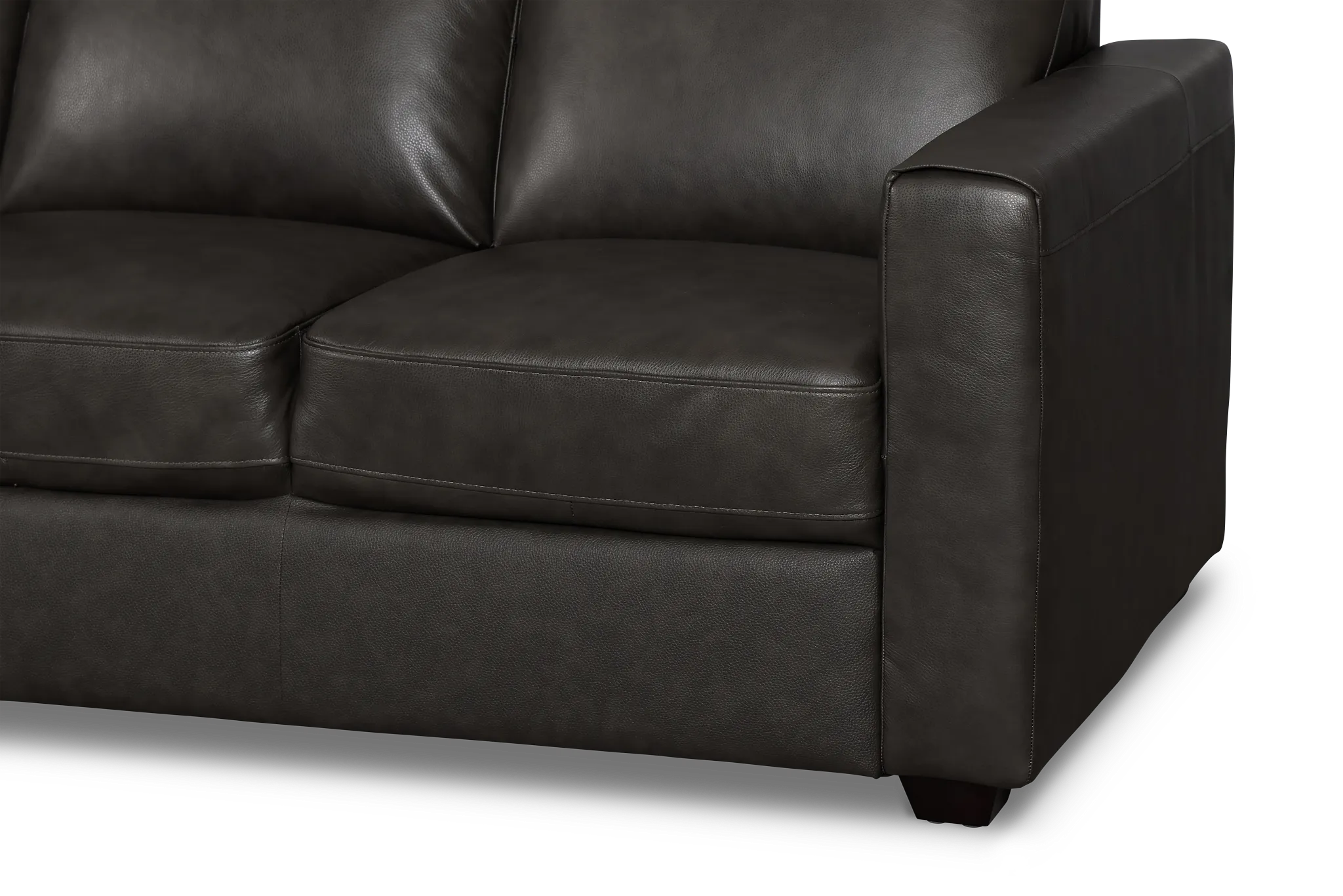 Lane Dark Gray Lthr/vinyl Sofa