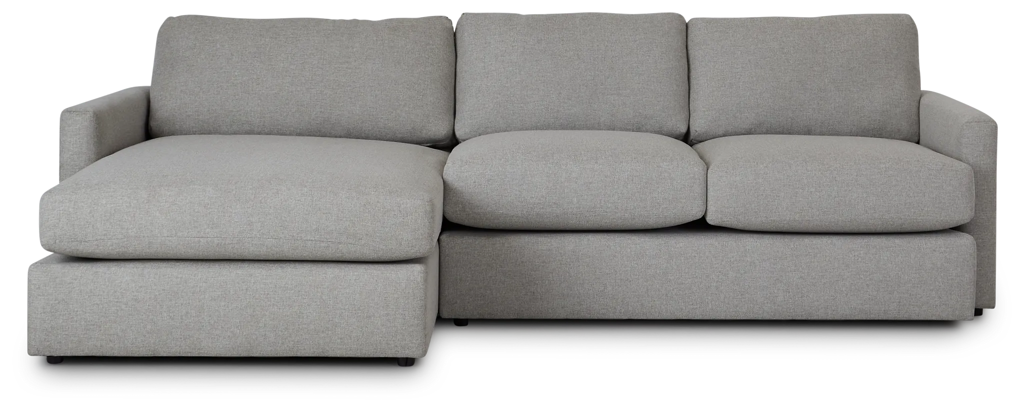 Noah Khaki Fabric Small Left Chaise Sectional