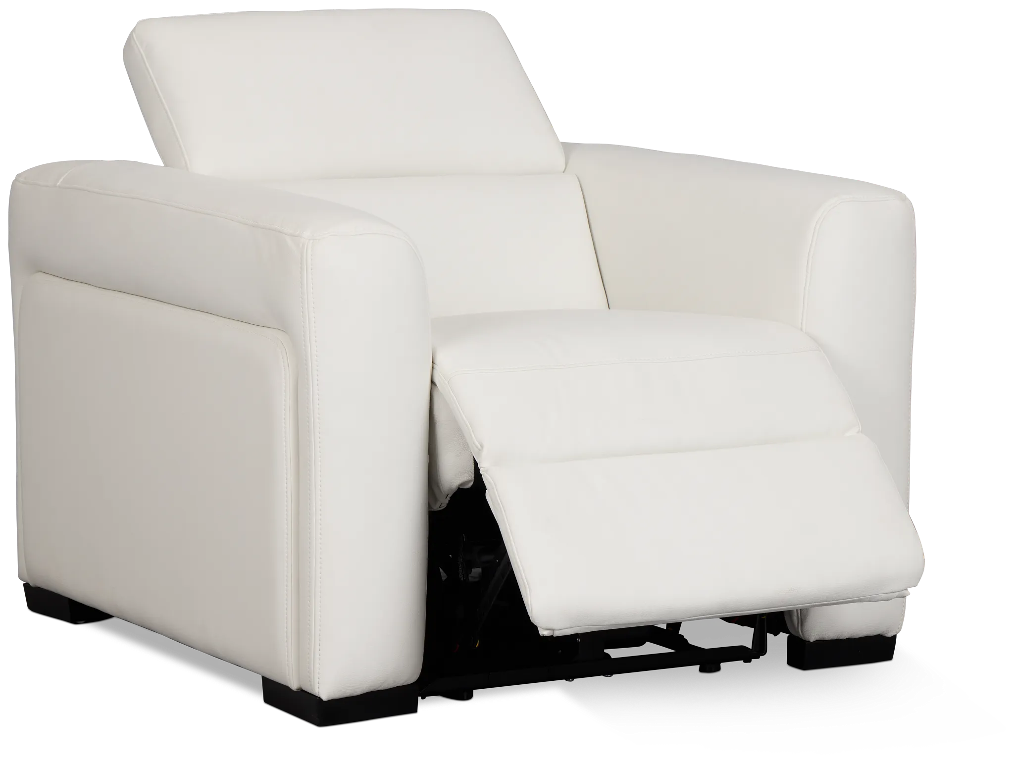 Melody White Micro Power Recliner