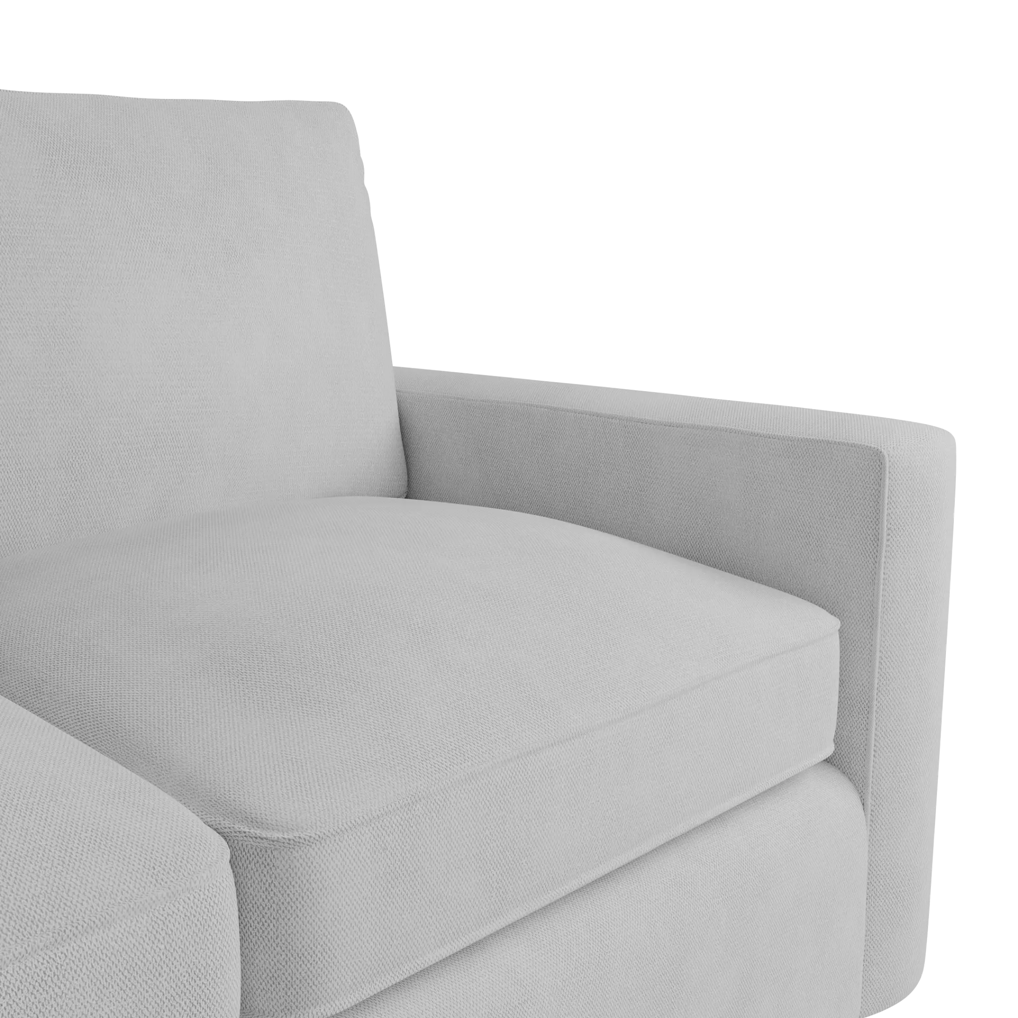 Siesta Peyton White Fabric Cooling Memory Foam Sleeper Siesta Peyton White Fabric Cooling Memory Foam Sleeper