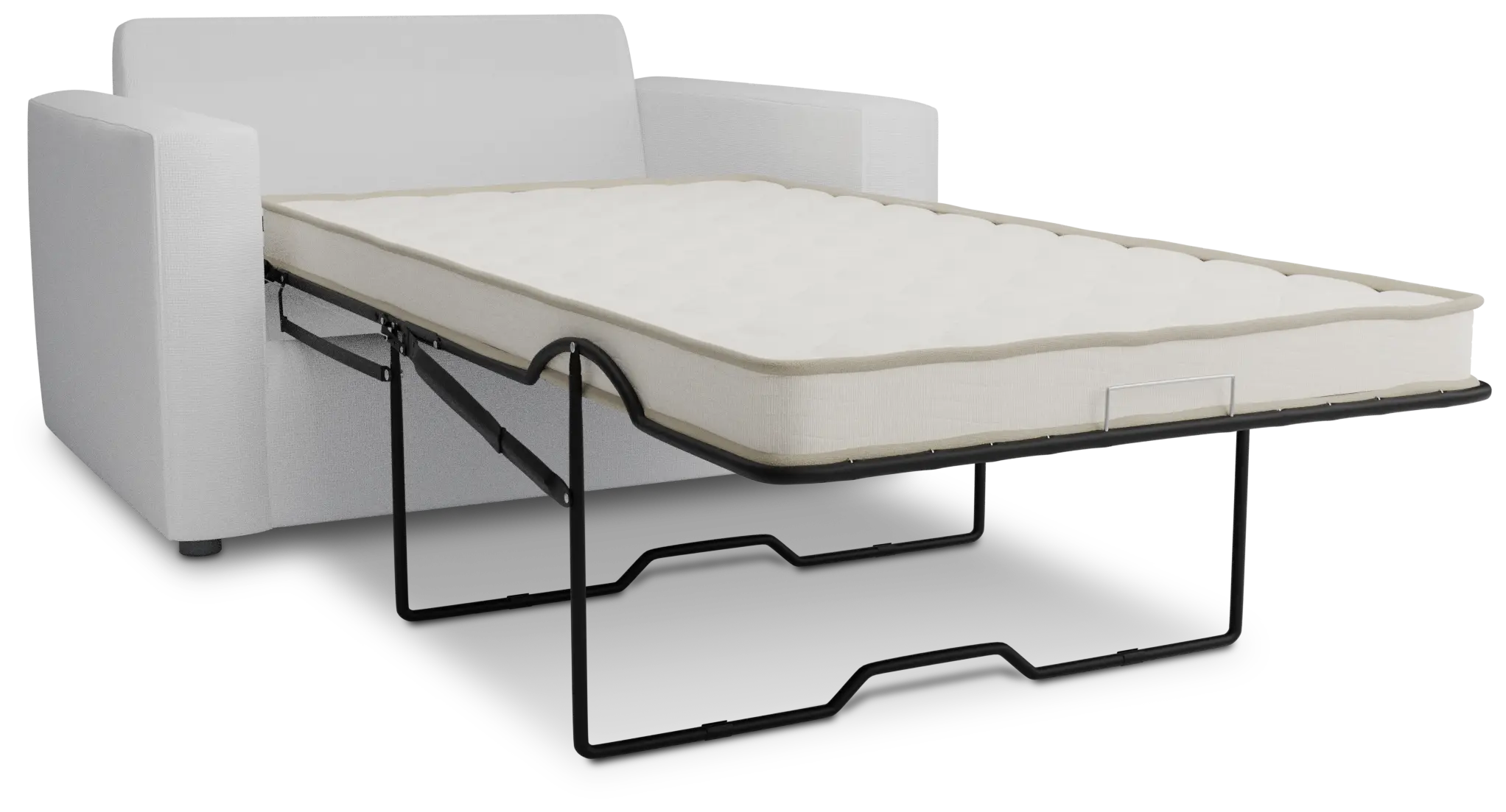 Siesta Suave White Fabric Innerspring Sleeper Siesta Suave White Fabric Innerspring Sleeper