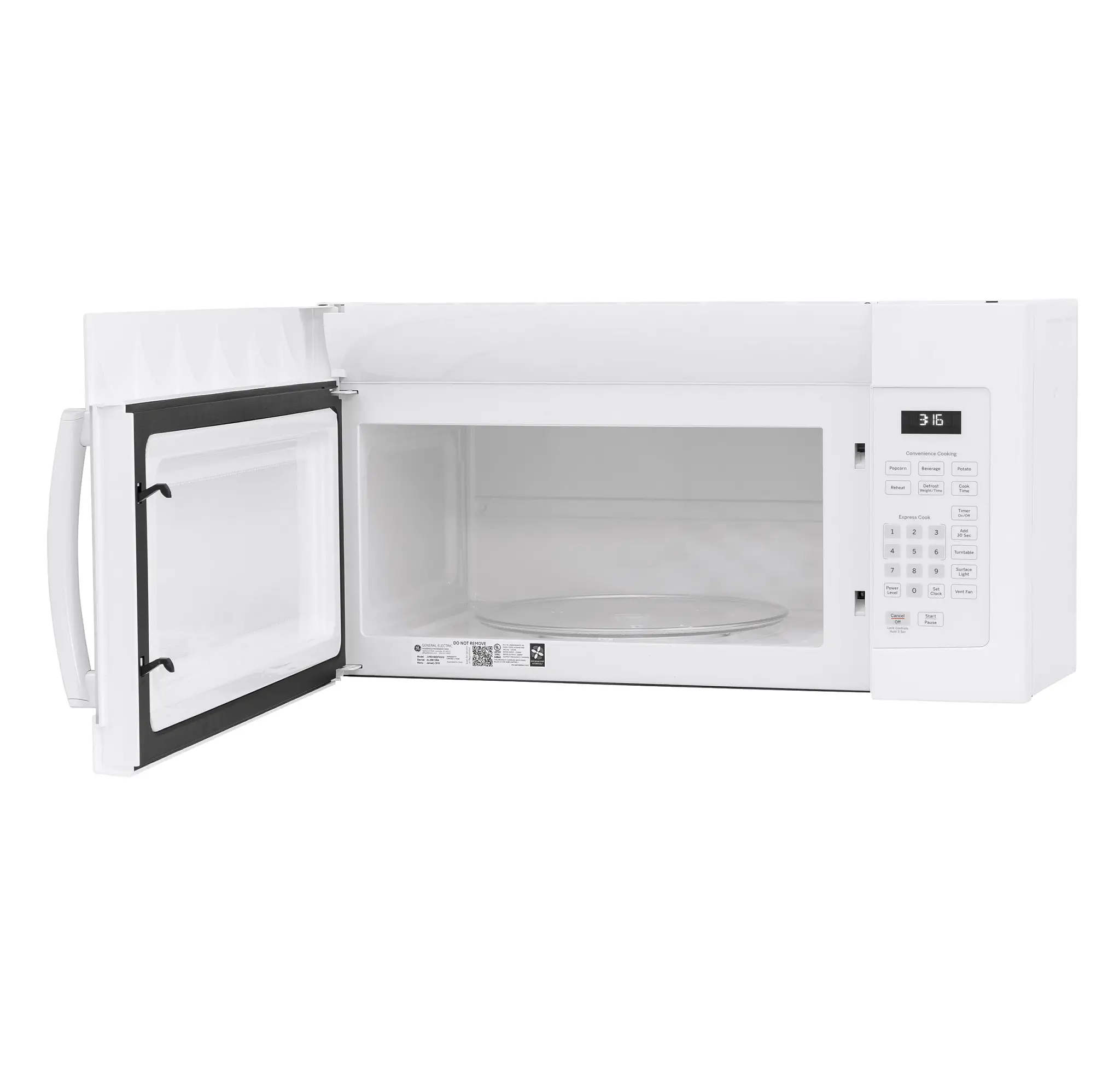 Ge 3160 Series White Over-the-range Microwave Ge 3160 Series White Over-the-range Microwave