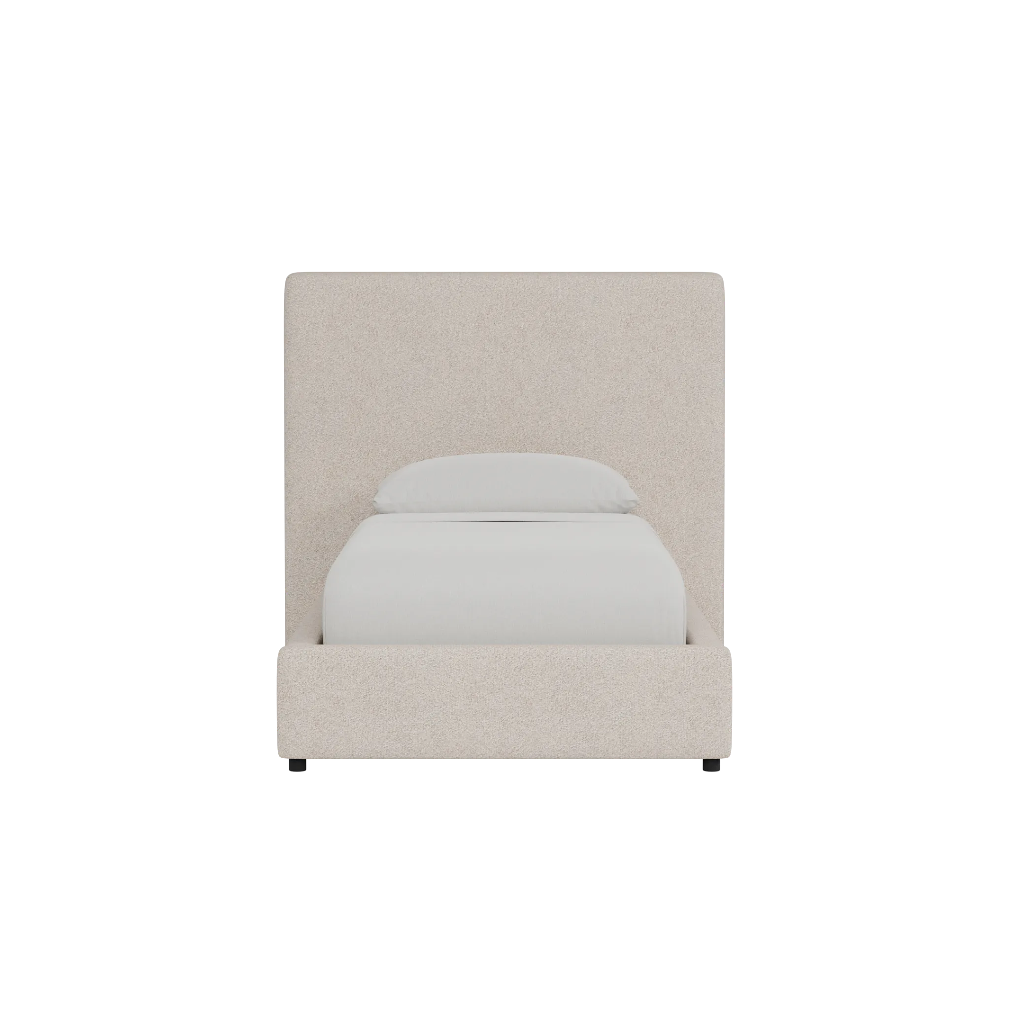 Grayton Sutton Beige 54" Upholstered Platform Bed