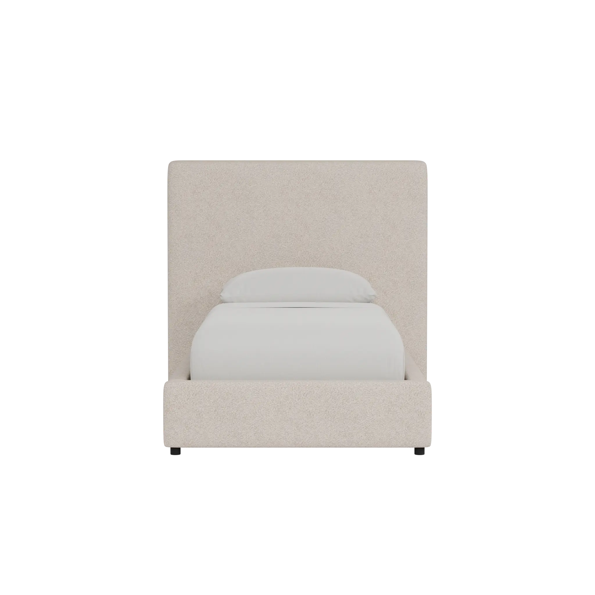 Grayton Sutton Beige 54" Upholstered Platform Bed Grayton Sutton Beige 54" Upholstered Platform Bed