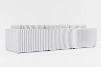 Destin Sea Lane Dark Blue Fabric 5pc Bumper Sectional