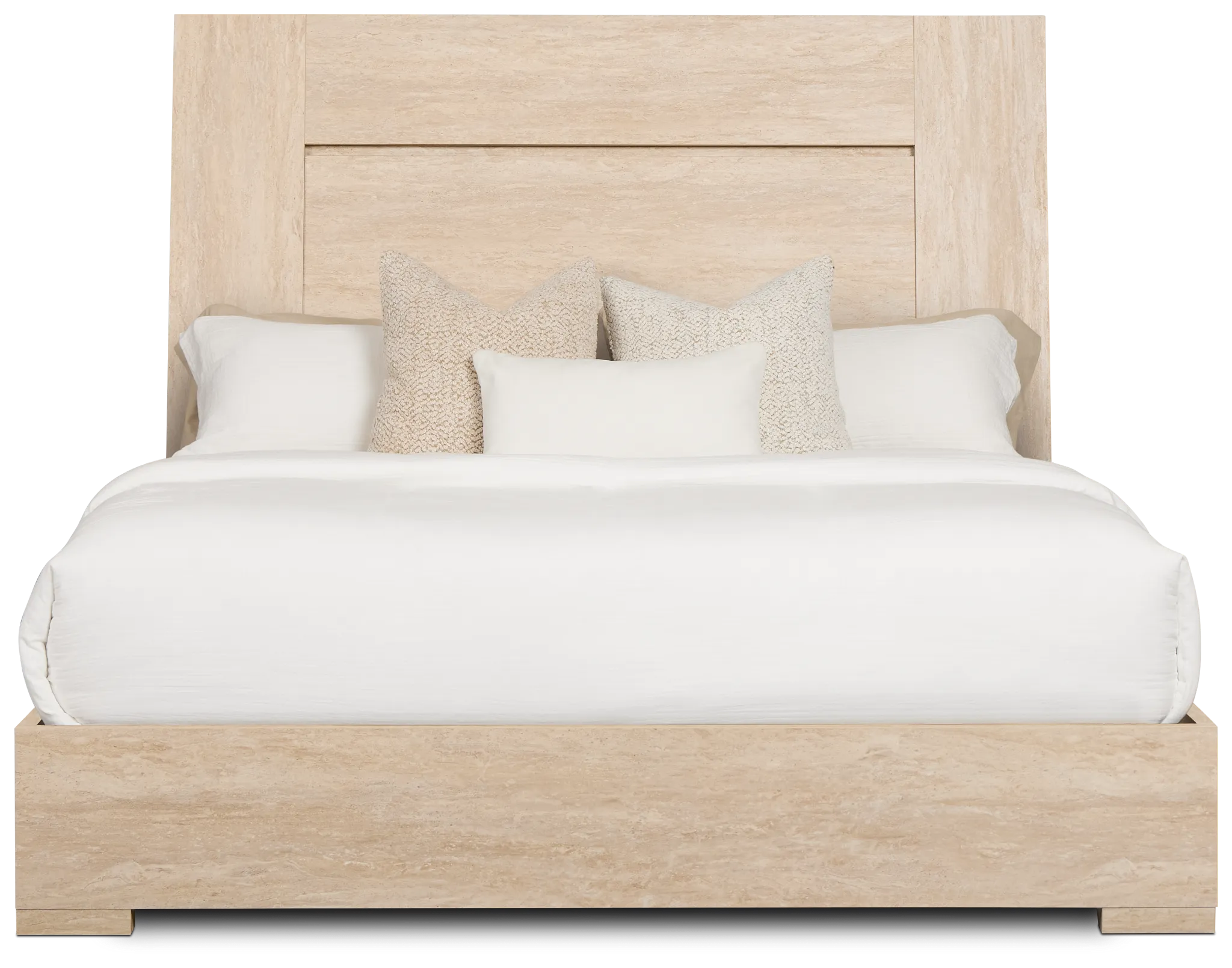 Malta Light Gray Panel Bed