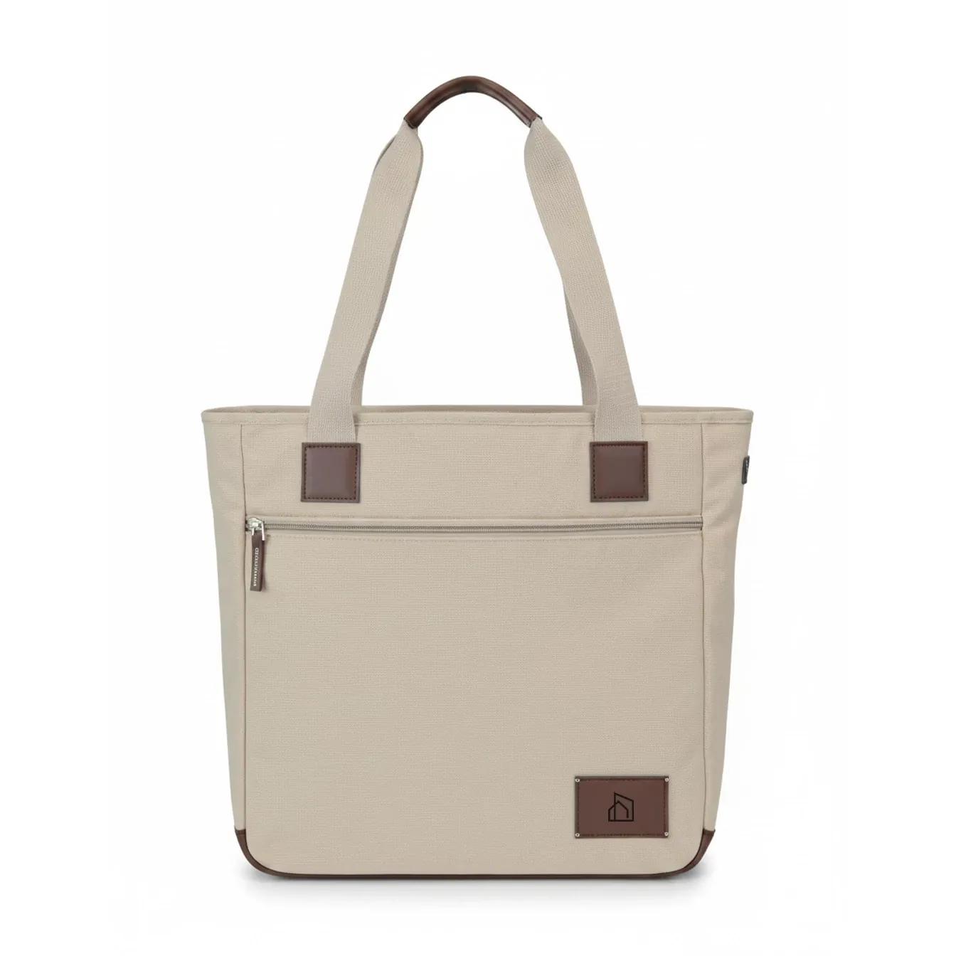 CITY HOME Beige Recycled Tote Bag