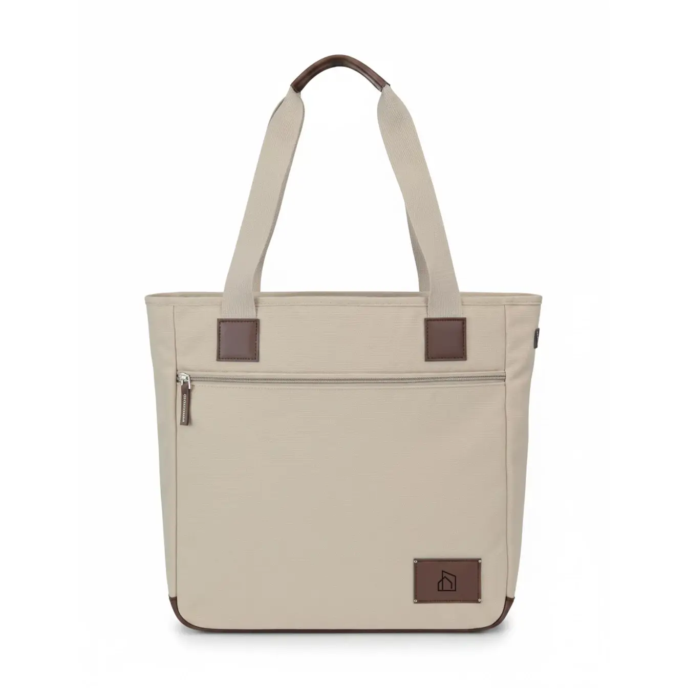 CITY HOME Beige Recycled Tote Bag CITY HOME Beige Recycled Tote Bag