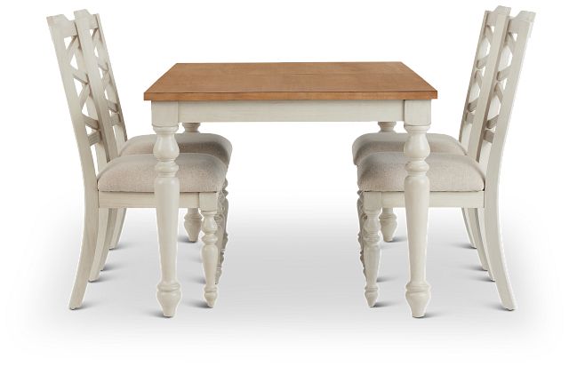 Lexington Two-tone Table & 4 Chairs