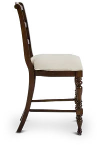 Savannah Dark Tone 24" Upholstered Barstool