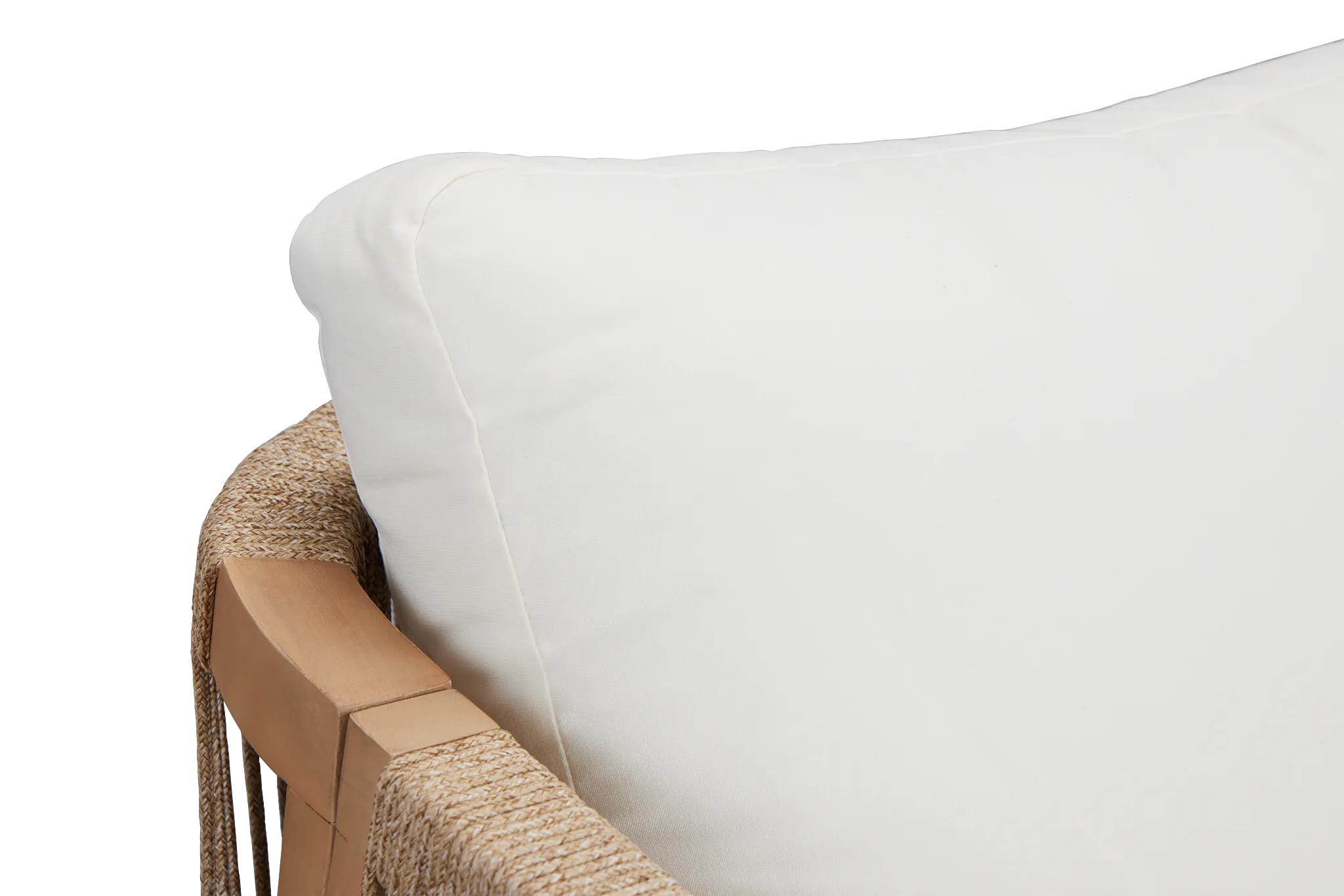 Laguna Light Tone Chair With White Cushion