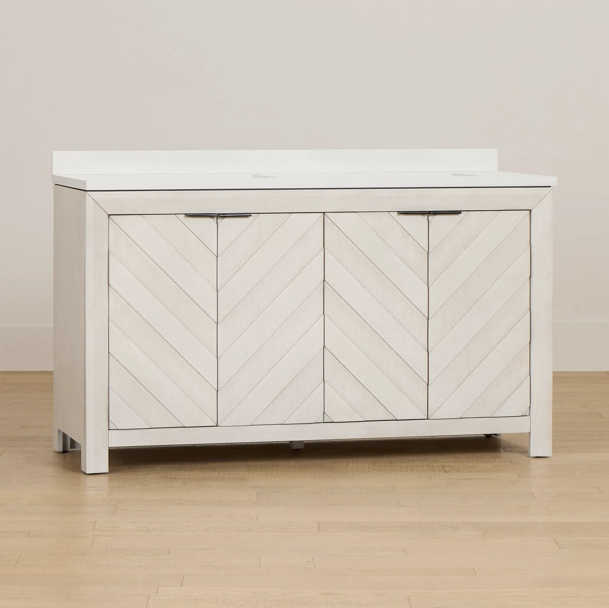 Delray White 60" Double Bathroom Vanity